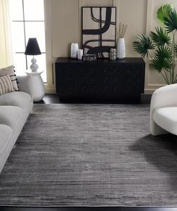 Ковер SAFAVIEH, 244 x 305 см, - коллекция Whisper - большой - Grey & Dark Grey, современный дизайн, не линяет и легко чистится, идеально для гостиной, спальни, офиса, столовой (WHS810F)