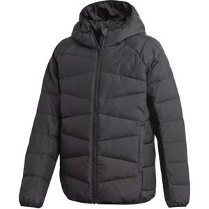 Adidas Утепленная куртка FROSTY COSY черного цвета для детей от 3 до 7 лет