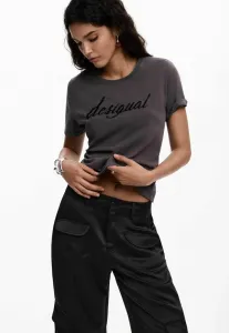 Футболка с логотипом Desigual, Gray