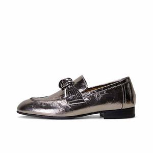 SHOEMAKER QUEEN Женские лоферы Gunmetal Gold, цвет Gunmetal Gold