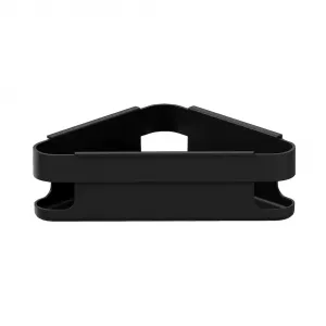 Угловая мыльница для душа с клеем Start Cosmic, матовый черный