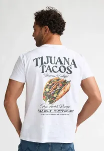 Футболка с принтом тихуаны на спине Petrol Industries, Bright White