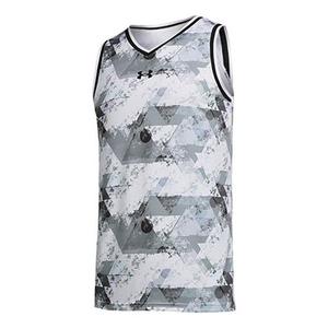Спортивная футболка basketball jerseys 'grey white' Under Armour, серый