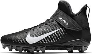 Футбольные бутсы Nike Alpha Menace Pro 2 D мужские, черно-белые, 7 месяцев США, Black/White
