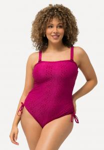 Купальник Ulla Popken TEXTURED CONVERTIBLE , Dark Mauve/Mauve