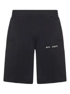 Шорты с вышитым логотипом PALM ANGELS, черный
