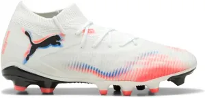 Женские футбольные бутсы Puma Future 7 Match для твердого и искусственного покрытия, белый/черный/красный