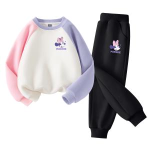 Детская повседневная спортивная одежда Disney, фиолетовый