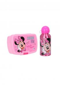Детский ланч-сет с ланчбоксом и бутылкой для воды 400 мл Disney Minnie Mouse