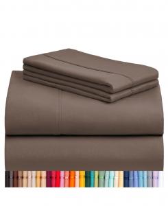 Комплект постельного белья из микрофибры, шелковисто-мягкий, охлаждающий, 4 предмета, размер Queen LuxClub, Tree bark