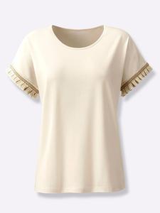 Рубашка с круглым вырезом цвета шампанского creation L