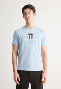 Футболка с принтом архивного щита Gant, Fresh Blue