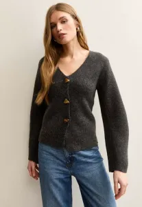 Плотный кардиган с v-образным вырезом New Look, Dark Grey