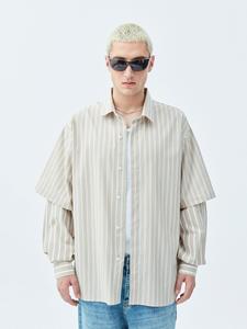 Повседневная рубашка VAMOS CLO Comfort fit Button Up Shirt Seabrook, бежевый