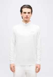 Футболка newport с принтом, застежкой-молнией до середины груди и длинными рукавами. Calvin Klein Golf, White