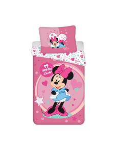 Уютное постельное белье из полиэстера, 140x200 см и 70x90 см, разноцветное. Disney Minnie Mouse, 200 x 140 см