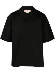 Marni рубашка с надписью, черный