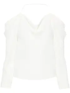 Драпированная блузка Poani с открытыми плечами IRO, белый