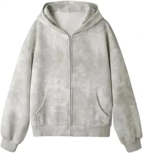 Мужской оверсайз худи с принтом тай-дай