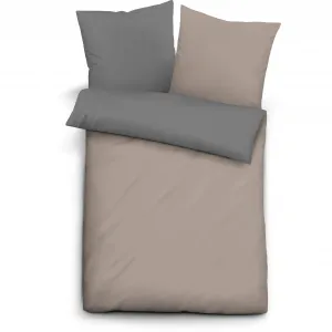 Постельное белье Biberna, (1 шт.), цвет taupe-grau