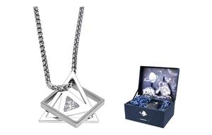 MAGICPOLE Титановое стальное колье унисекс серебристого цвета