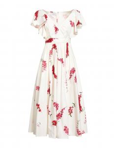 Платье миди Giambattista Valli, кремовый