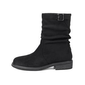 KEKAFU Черные женские ботильоны, цвет Black