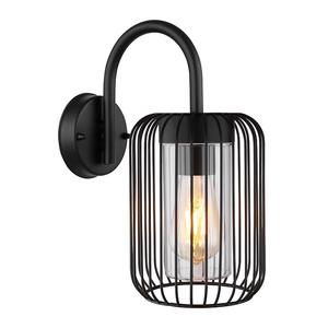 Globo Lighting Уличный светодиодный настенный светильник из нержавеющей стали, черный