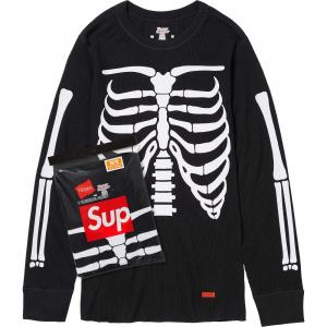 Hanes Bones Термофутболка 1 шт Лесной камуфляж Supreme, Черный