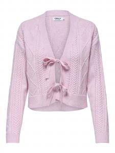 ONLY Кардиган 'ONLFIA' вязаный светло-розовый