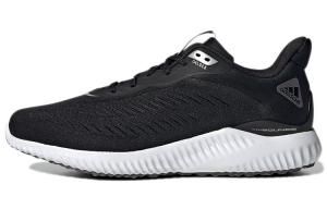 Кроссовки AlphaBounce для бега унисекс с низким верхом, черные/белые Adidas