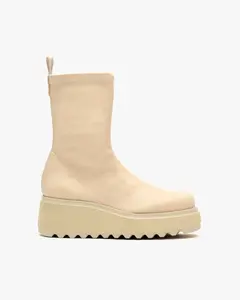 Женские ботинки из эластичной ткани на танкетке Weekend by Pedro Miralles, белый