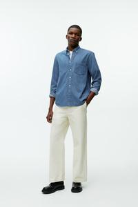 Джинсовая рубашка Arket, синий