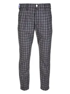 Брюки в клетку Jacob Cohen, серый