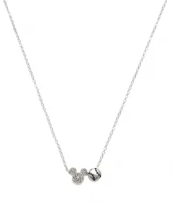 Ожерелье с подвеской в виде бейсбольной биты Микки Мауса из кубического циркония Disney, silver