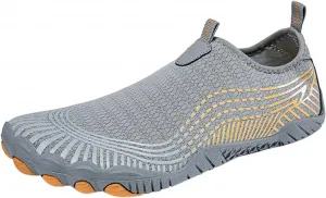 Водные обувь для мужчин и женщин, быстросохнущие аква-йога носки, обувь для плавания, пляжа и бассейна, для походов, прогулок, дайвинга и водного спорта на улице Generic, серый