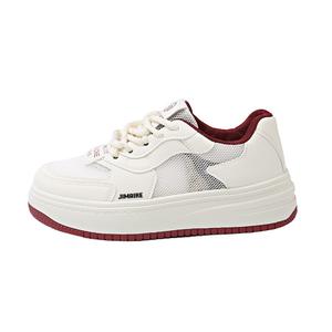 King Jinmai Легкие и дышащие женские лоу-топы для скейтбординга красные, цвет Red