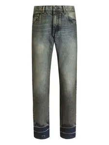 Джинсы с эффектом потертости DOLCE & GABBANA, синий