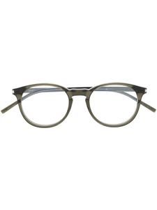 Очки в круглой оправе Saint Laurent Eyewear, зеленый