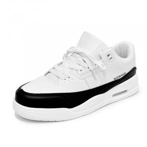 Bigwasp Износостойкие низкие скейтбордистские кроссовки унисекс, белый и черный