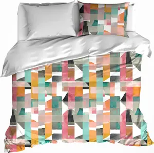 Пододеяльник , июнь - 200 х 200/220 + 2х 60 х 70 см - хлопок De Witte Lietaer