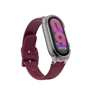 IBOANN Часы Strap Xiaomi Compatibility Silicone Material, Burgundy
