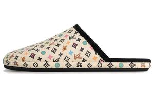 Закрытые тапочки унисекс бежевые LOUIS VUITTON