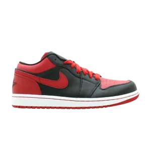 Кроссовки Air Jordan 1 Phat Low 'Bred', черный