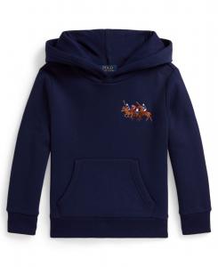 Детская флисовая толстовка с изображением тройного пони (для мальчиков 2-7 лет) Polo Ralph Lauren, Newport Navy
