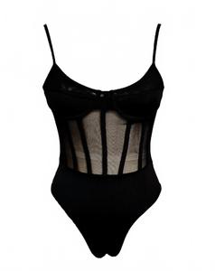 Женский боди Lady Liberty в черном цвете The Athletic Side Of Us