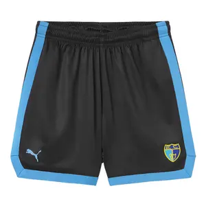 Детские шорты 2-е снаряжение Movistar Students 2024-2025 Puma, чёрный