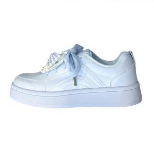 Fawn Miri Женские скейтерские кеды Low top с голубой бантиком, цвет Blue-Bowknot