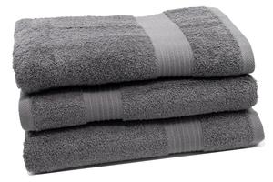 Душевые полотенца набор  Zollner, антрацитовый
