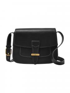 Женская кожаная сумка через плечо Fossil, черная, отделение для смартфона, ZB1821001